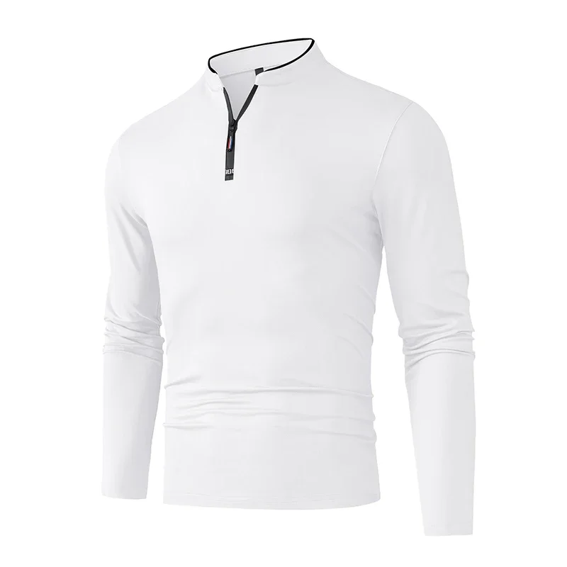 NONE Polo Shirt Solid Long Sleeve 7
