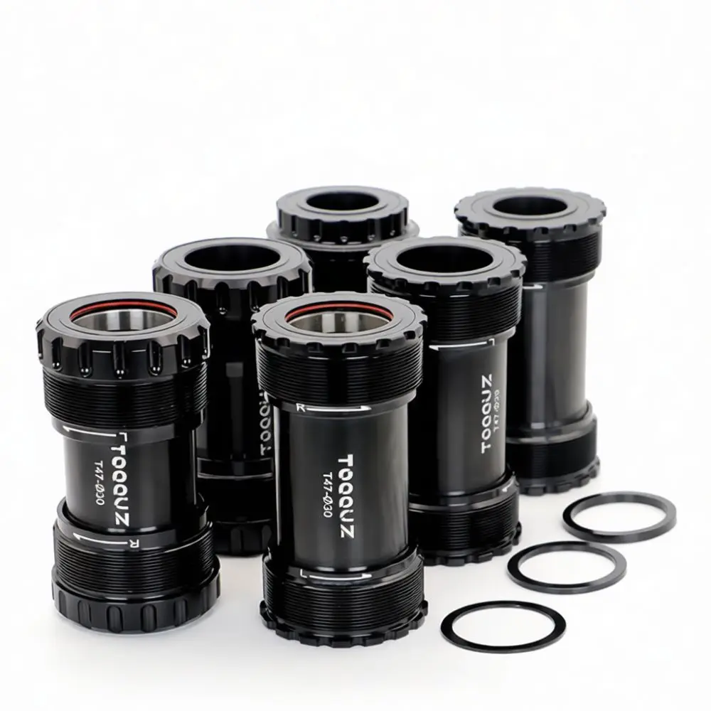 For TUOZI T47 Threaded Bottom Bracket Ceramic Bearing Road Bike Cycling Components Internal External Design 24mm 29mm 30mm DUB