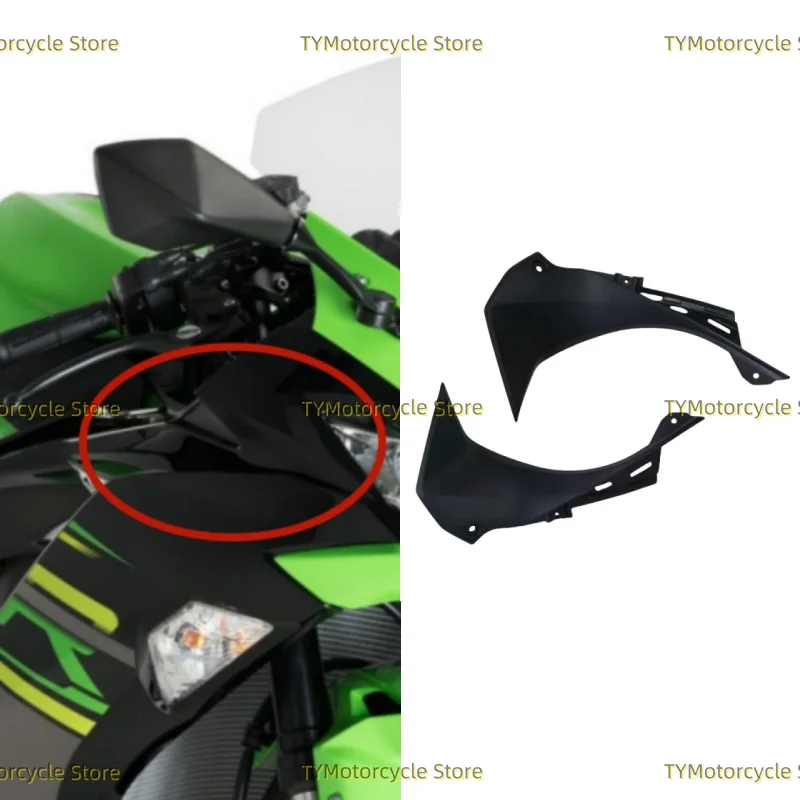 

Мотоциклетная боковая впускная трубка воздушной приборной панели, внутренняя крышка, обтекатель, подходит для Kawasaki Ninja ZX6R ZX 6R ZX-6R 636 2019-2022