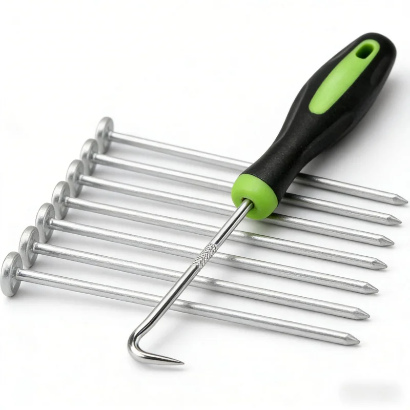 Camping Tent Pegs50-100PCS GTent Ground Stakes Garden Lawn Fixing Pegs Yard Weed Barrier Garden Equipment Accessories