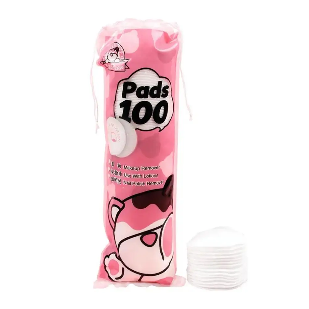 100 Stück/Packung Gesichts-Make-up kosmetische Watte pads runde weiche Make-up Nagellack entferner Reinigungs pads tägliches Entfernungs werkzeug