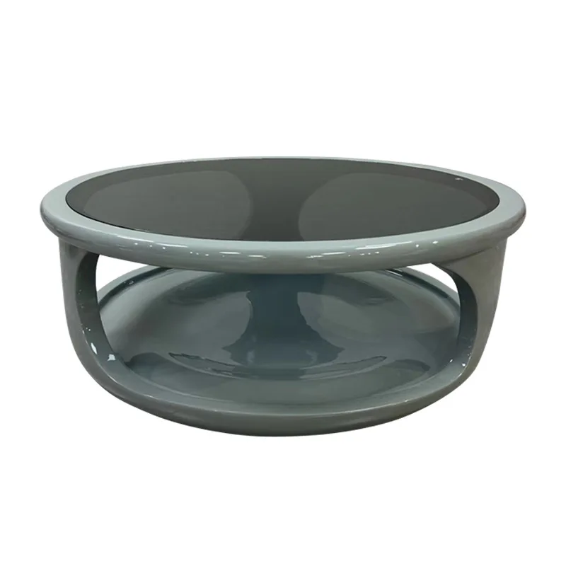 Designer special-shaped coffee table living room household small apartment modern simple light luxury high-end round tea table