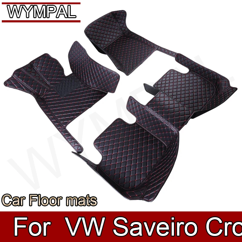 Customized Artificial Leather Car Floor Mat For VW Saveiro Cross G5 5U 2009~2017 Protect Your Vehicle's Interior Accessory