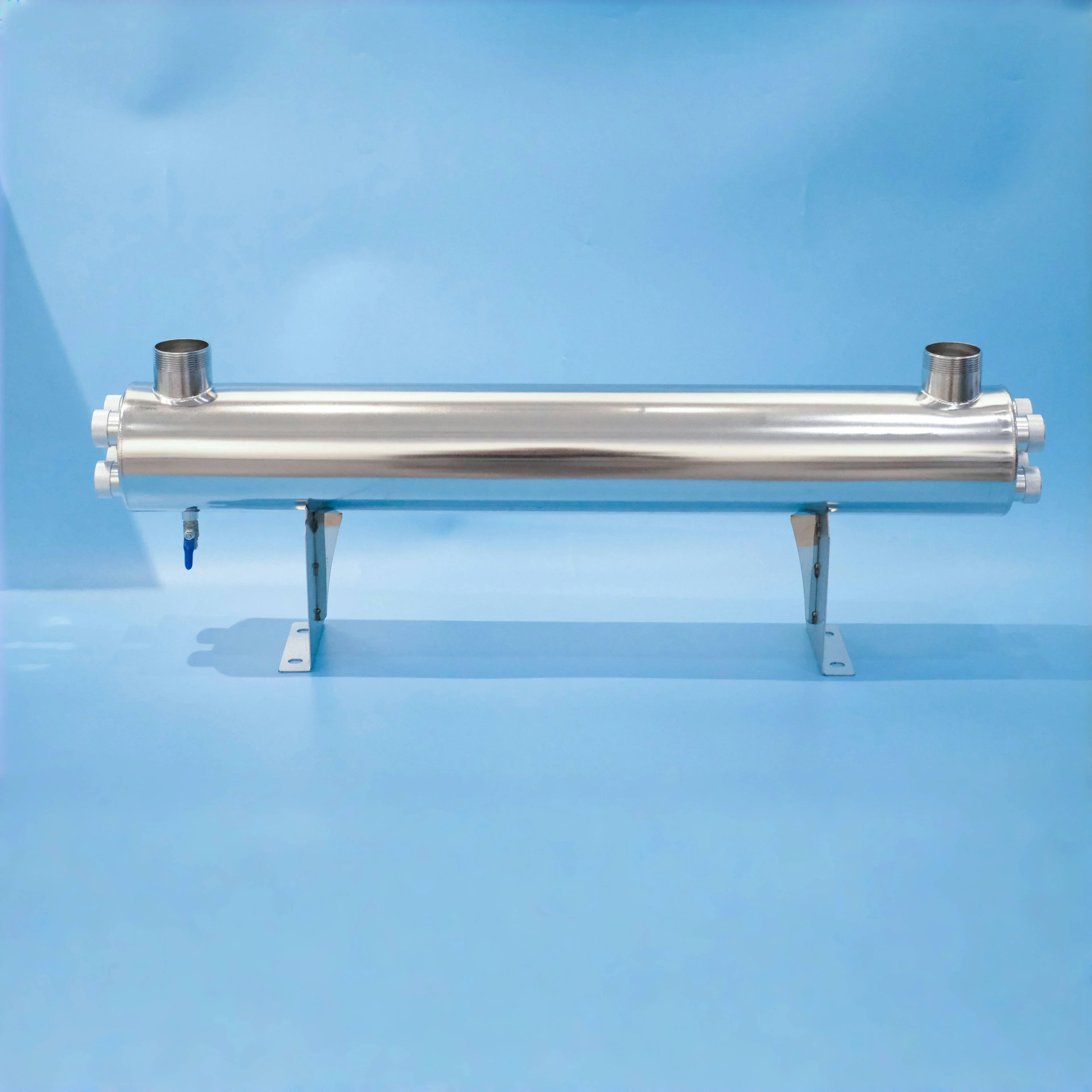 304 Stainless Steel chamber 24GPM 2*55W With Two Ballast with EU /F Plug uv water treatment