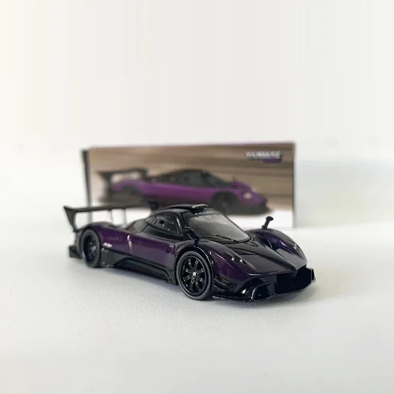 Tarmac Works 1:64 modelo de coche, Paga Zonda R Viola PSO, vehículo fundido a presión de aleación, púrpura profundo