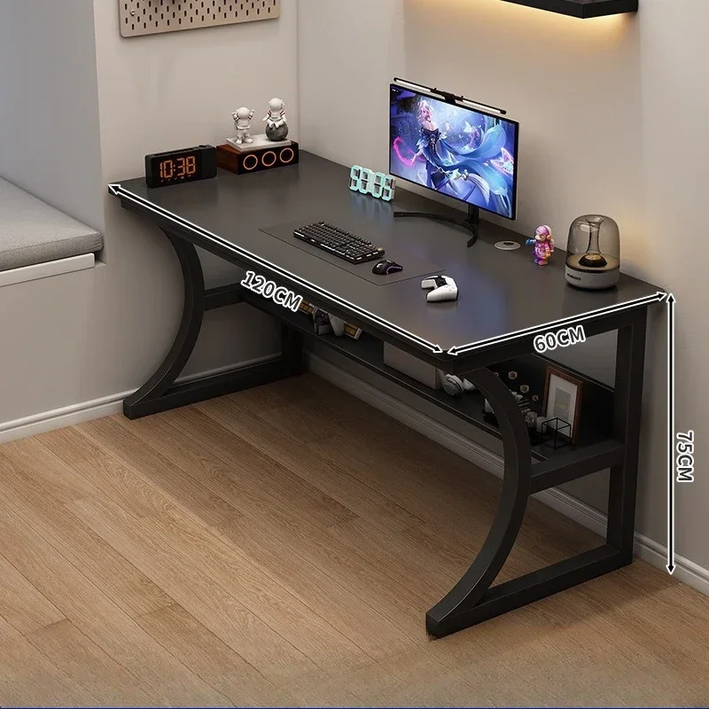 Ergonomic Gaming Computer Desk Home Office Study Station Table Cable Management  Desks Escritorio Blanco Con Cajones Furniture