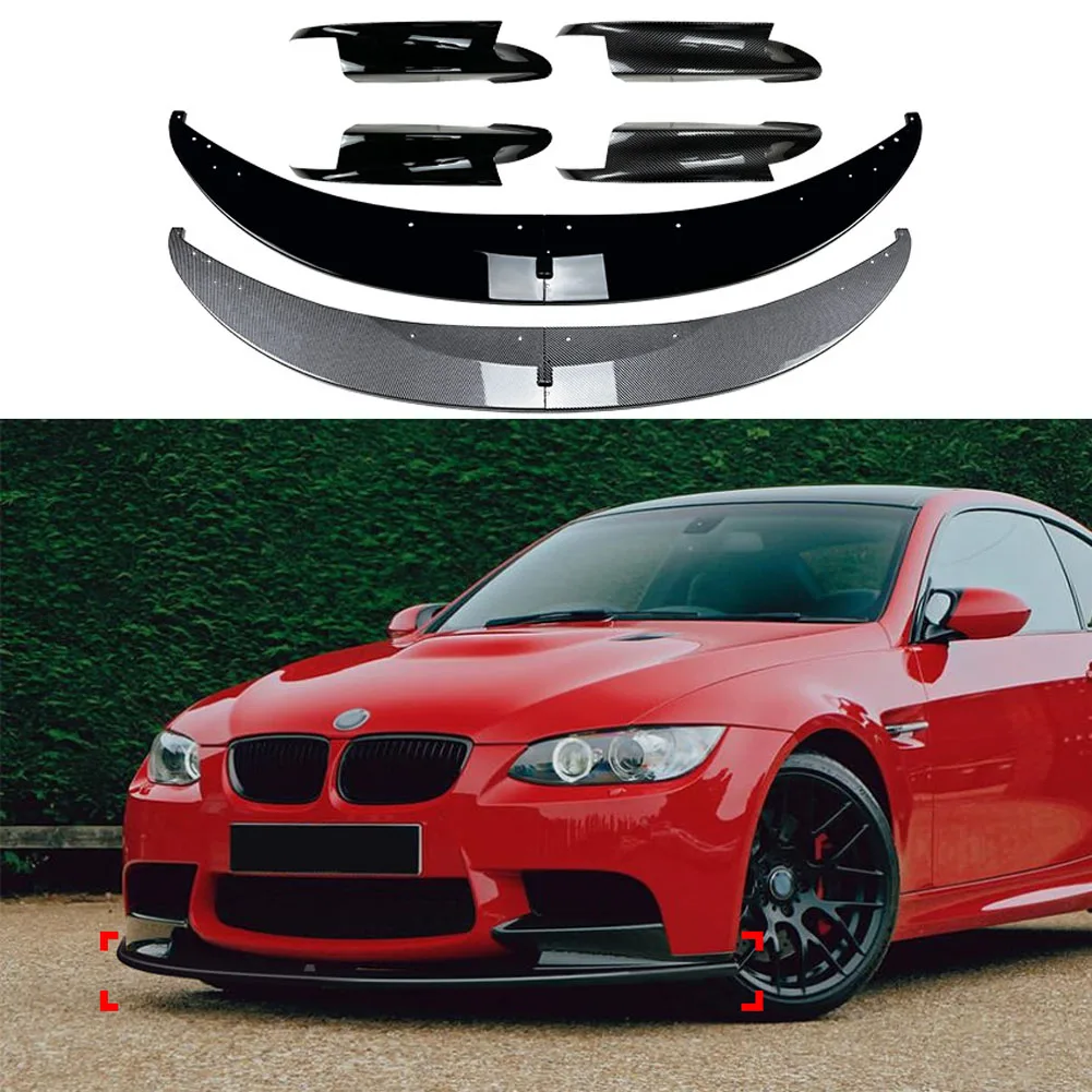 

4 Stage Front Lip Splitter Spoiler Side Lower Splitters Body Kit For BMW 3 Series M3 E90 E91 E92 E93 2006-2013