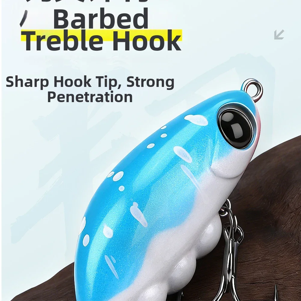 Casting Lure Slow Sinking Minnow Smooth Design Streamlined Body Left-right Swing Action For Freshwater Species