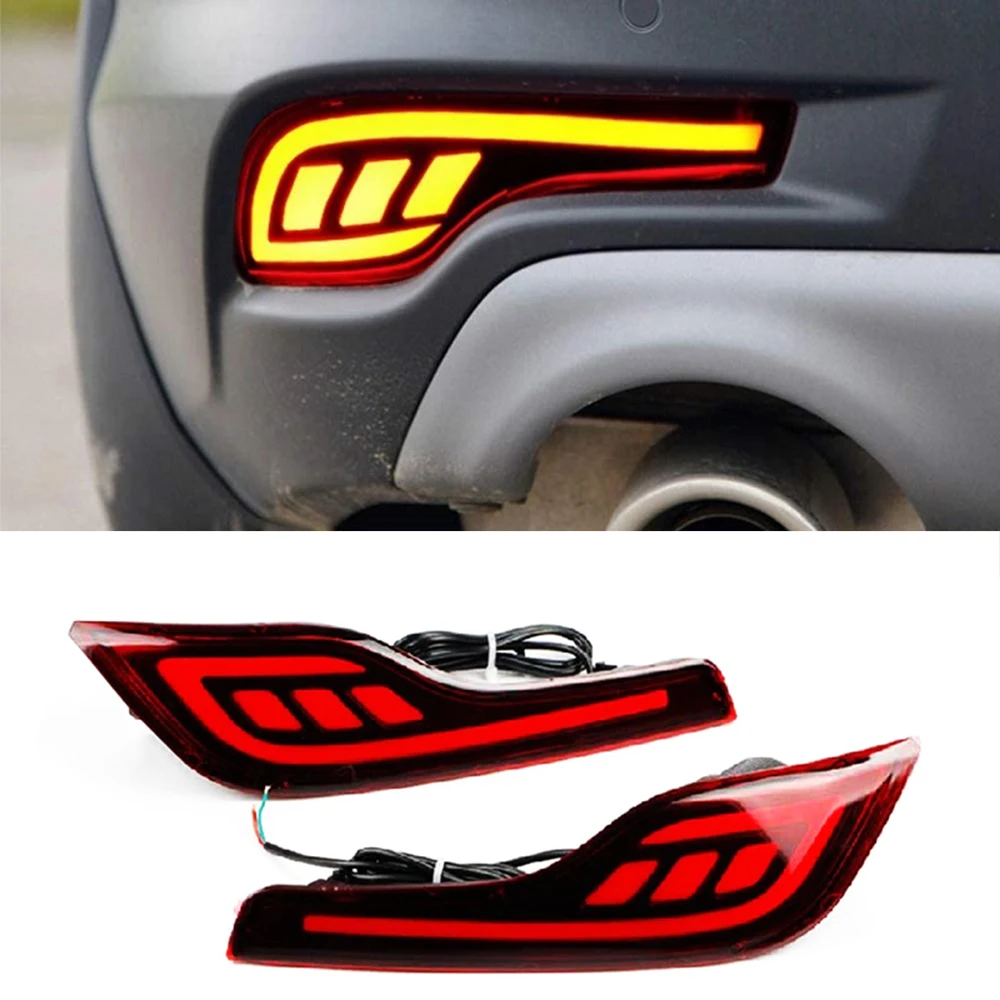 2Pcs LED Bumper Reflector Lights For Honda CRV 2017 2018 2019 2020 2021 Tail Brake Lights Turn Signal Light Fog Lamp Stop Light view 4