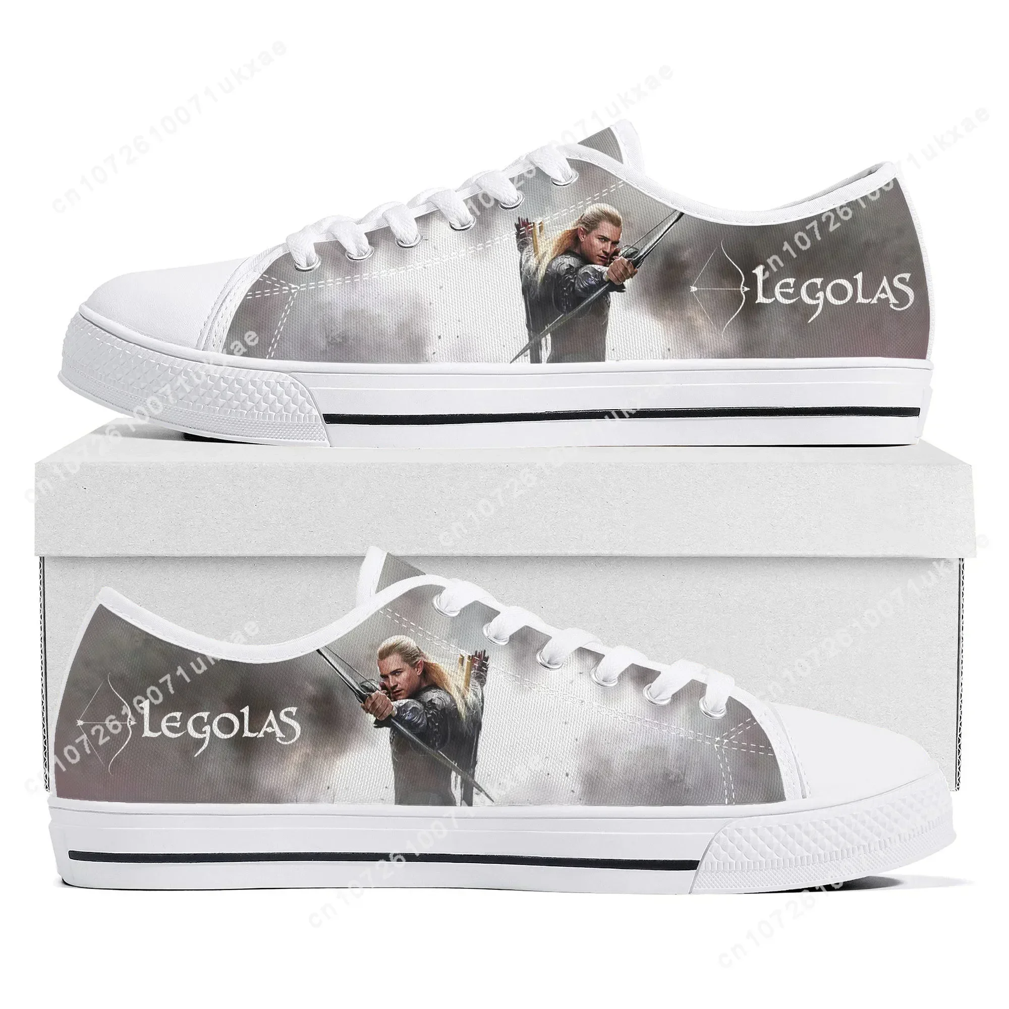 Legolas Low Top Sneakers Mens Womens Teenager High Quality Elf Archer Canvas Sneaker couple Casual Shoes Custom Made DIY Shoe