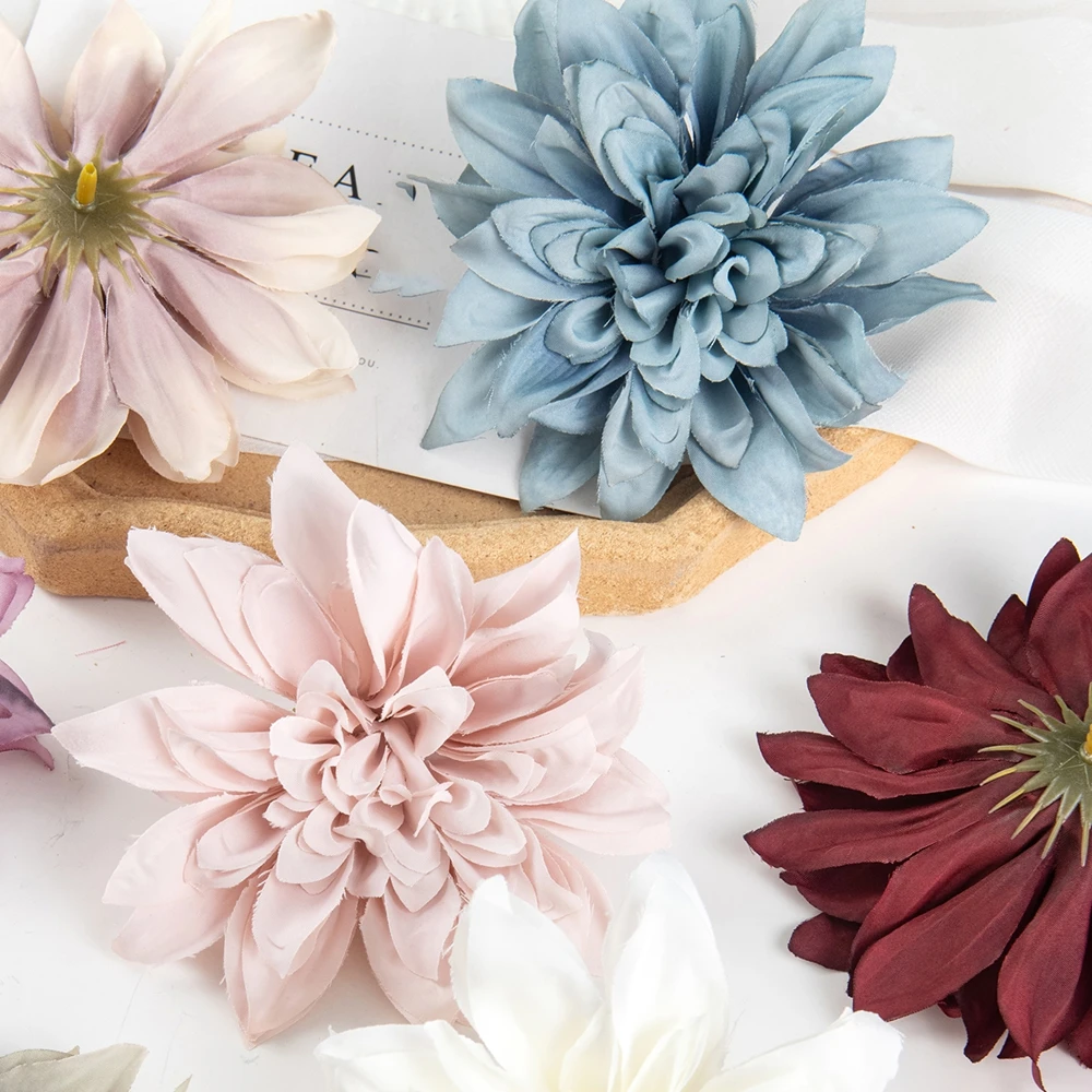 50/100 Stück Künstliche Pflanzen, Kunstblumenköpfe aus Seide, blühend, für Hochzeit, Heimdekoration, DIY-Geschenk, Girlandenmaterial, Simulation, günstig – Detail 5