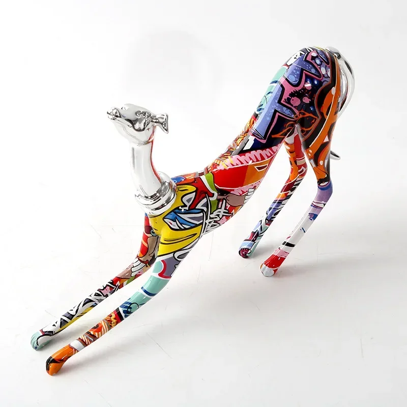 Hot salesHot salesColor Animal Dog Doberman European and American Creative Ornaments Modern Home Office Decorations Resin Crafts