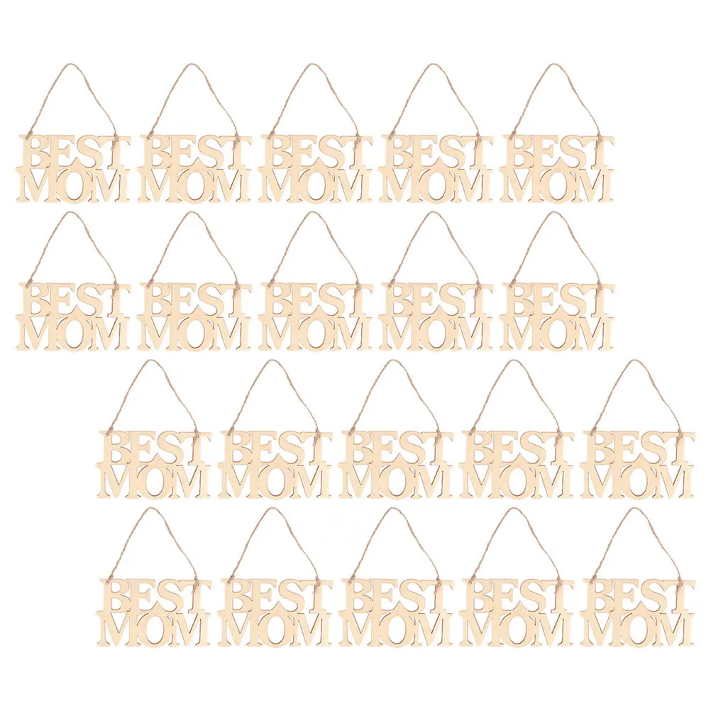 

20 шт. деревянных заготовок для поделок, неокрашенные, для самостоятельного изготовления подвесок, подарочных бирок, натуральные деревянные украшения ко Дню матери