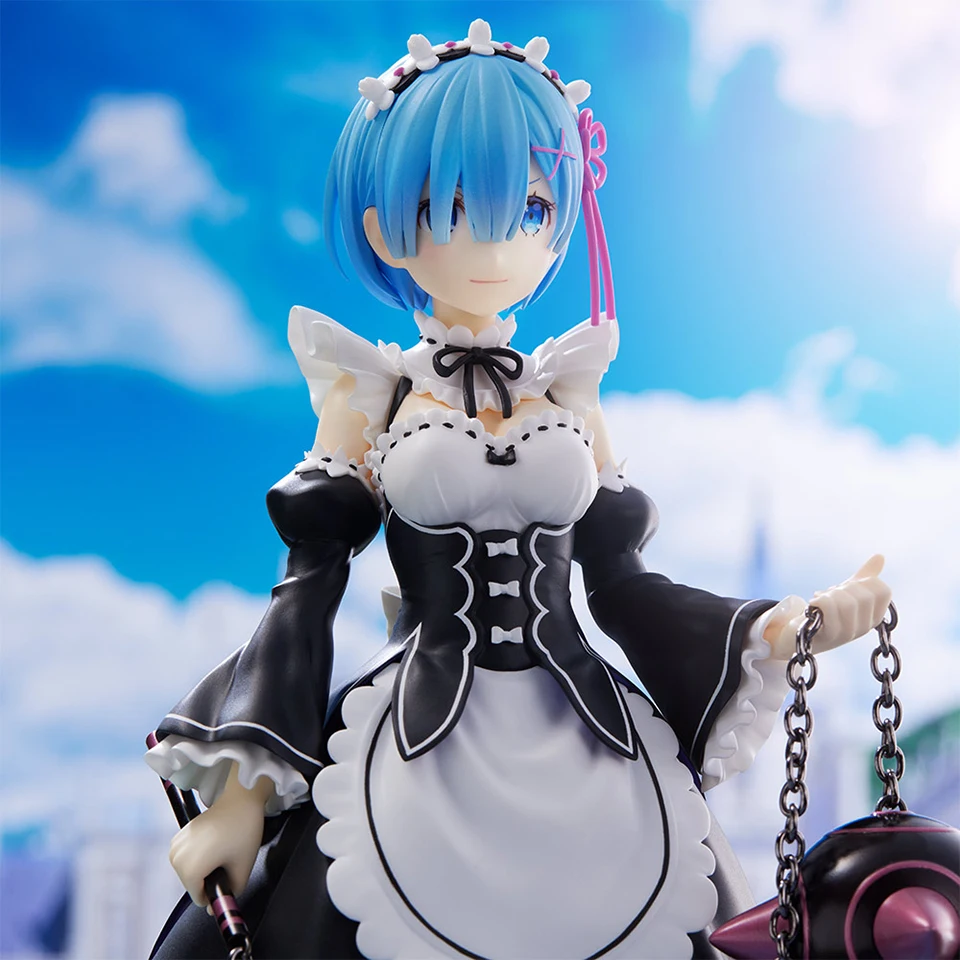 Oryginalne oryginalne Furyu Re: Zero zaczynając życie w innym świecie 30cm Rem Bunny Girls Ver PVC Model postaci lalki