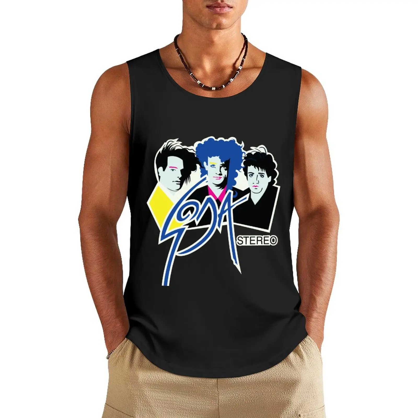 soda Stereo Tank Top Top summer Sports shirt man