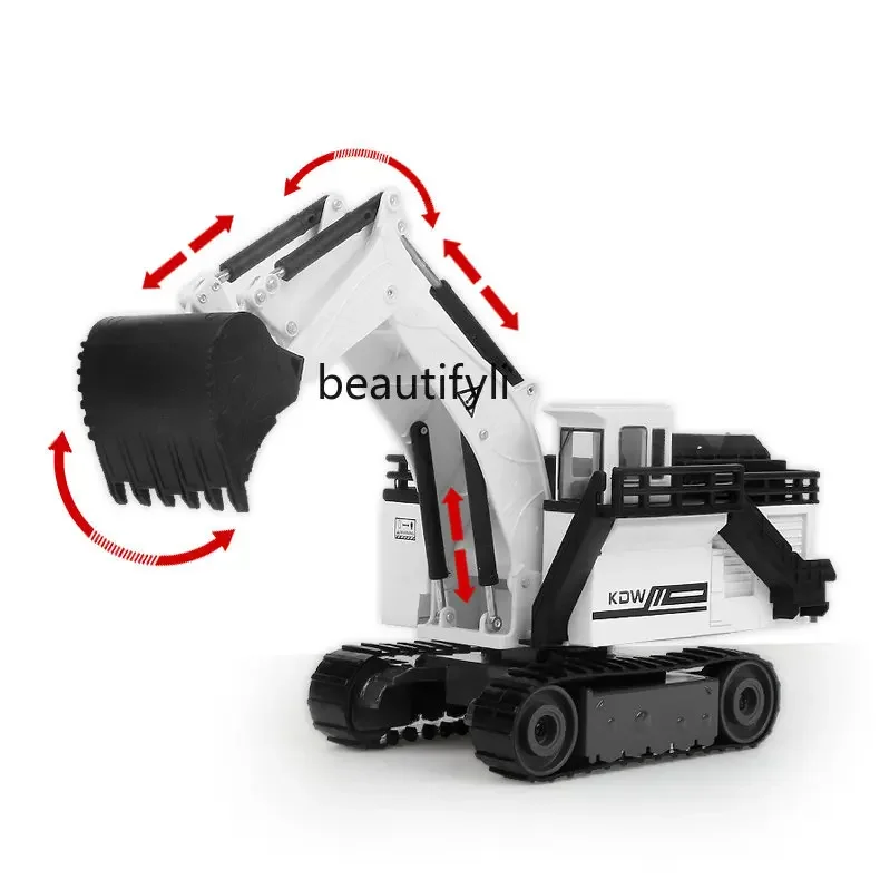 

Large Excavator Toy Shovel Excavator Backhoe Car Simulation Alloy Engineering Vehicle Model Boy Crawler Excavator