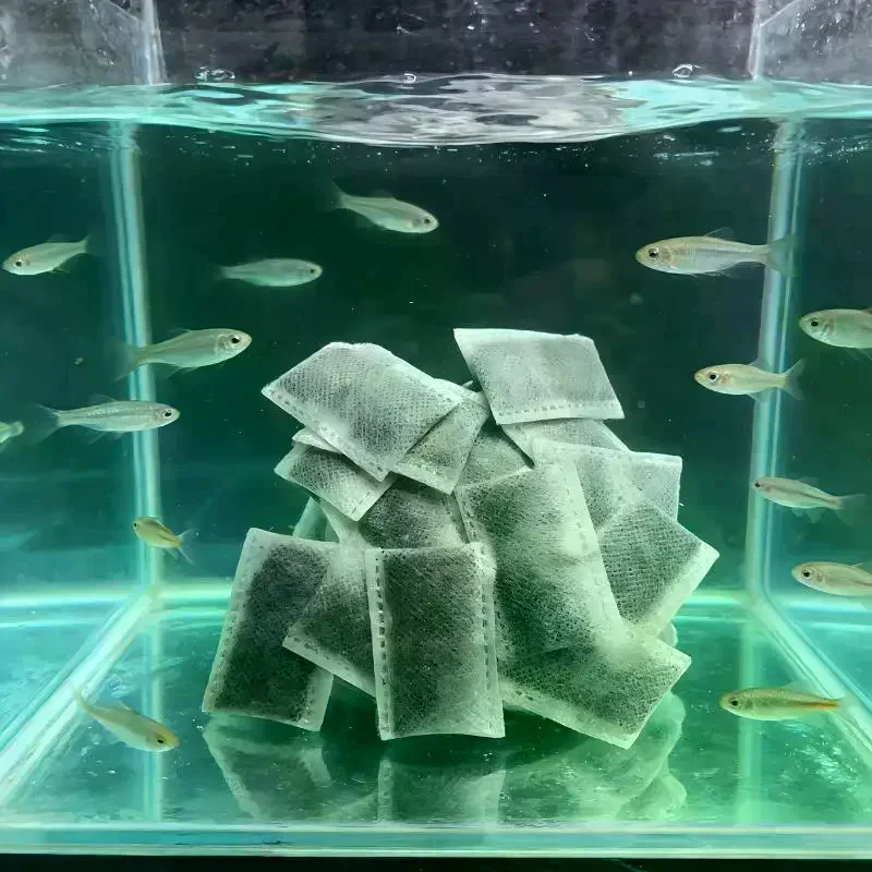 10/20/40pcs Aquarium Activated Carbon Bags Fish Tank Filter Media Water Purifying Removes Odor No Dust Clean Clear
