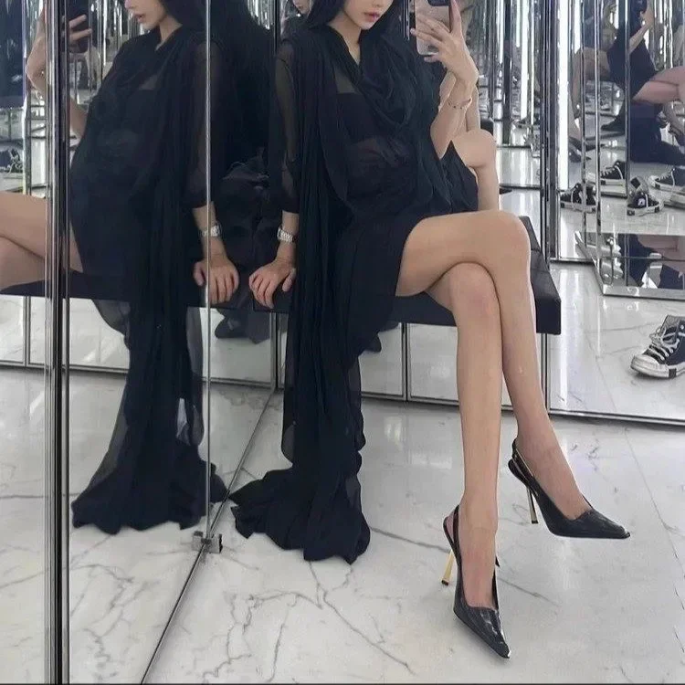 Patent leather high heels Women 2024 new gold with one-line sandals pointy skinny heels party women\'s shoes bridal shoes