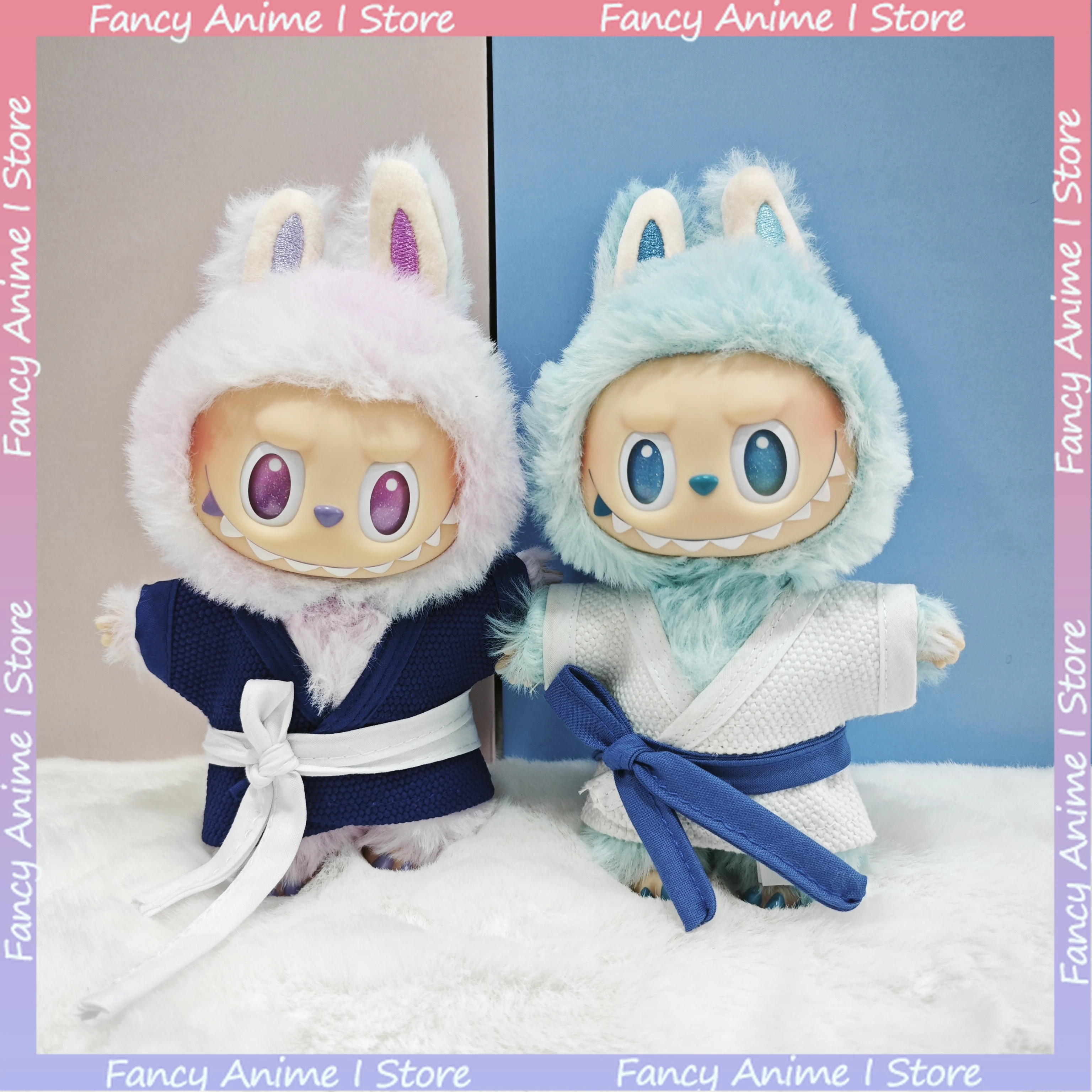 

Горячий бразильский комплект для джиу-джитсу, костюм для каратэ для V1 V2 V3, одежда для куклы Labubu, мини-плюшевая одежда для кукол, модные аксессуары для кукол, подарок