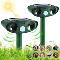 Ultrasonic Animal Repeller Solar Powered Mole Pest Rodent Repeller Outdoor Lamp Garden Backyard Farmland Mouse Pest Controller