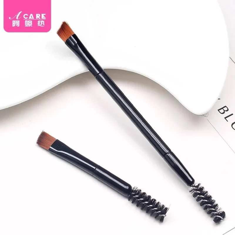 

Dx01/eyebrow brush/B1PQ6-Double-Headed spiral eyebrow brush makeup brush portable tool dual-use eyelash eye Countour Bru