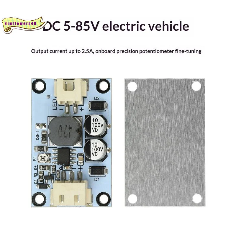 DC 5-85V Constant Current Power Supply Module PWM Dimming Anti-interference LED Driver for Industrial Workshop Lighting Upgrade