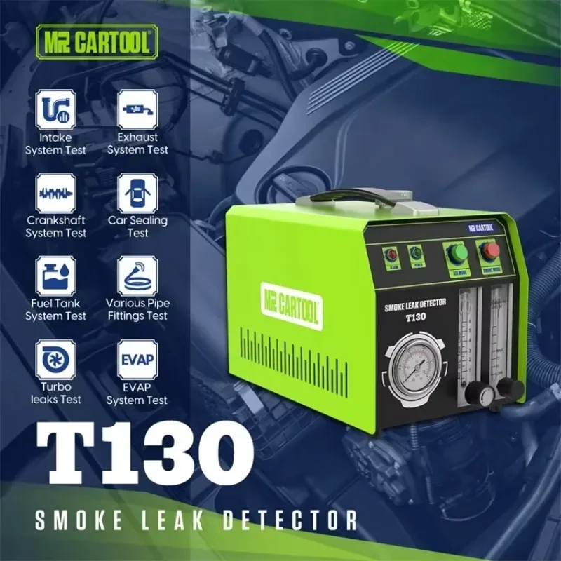 2026/Popular MRCARTOOL Multi-function DC12V T130 Two Modes Smoke Machine Car Smoke Leak Detector Diagnostic Tool