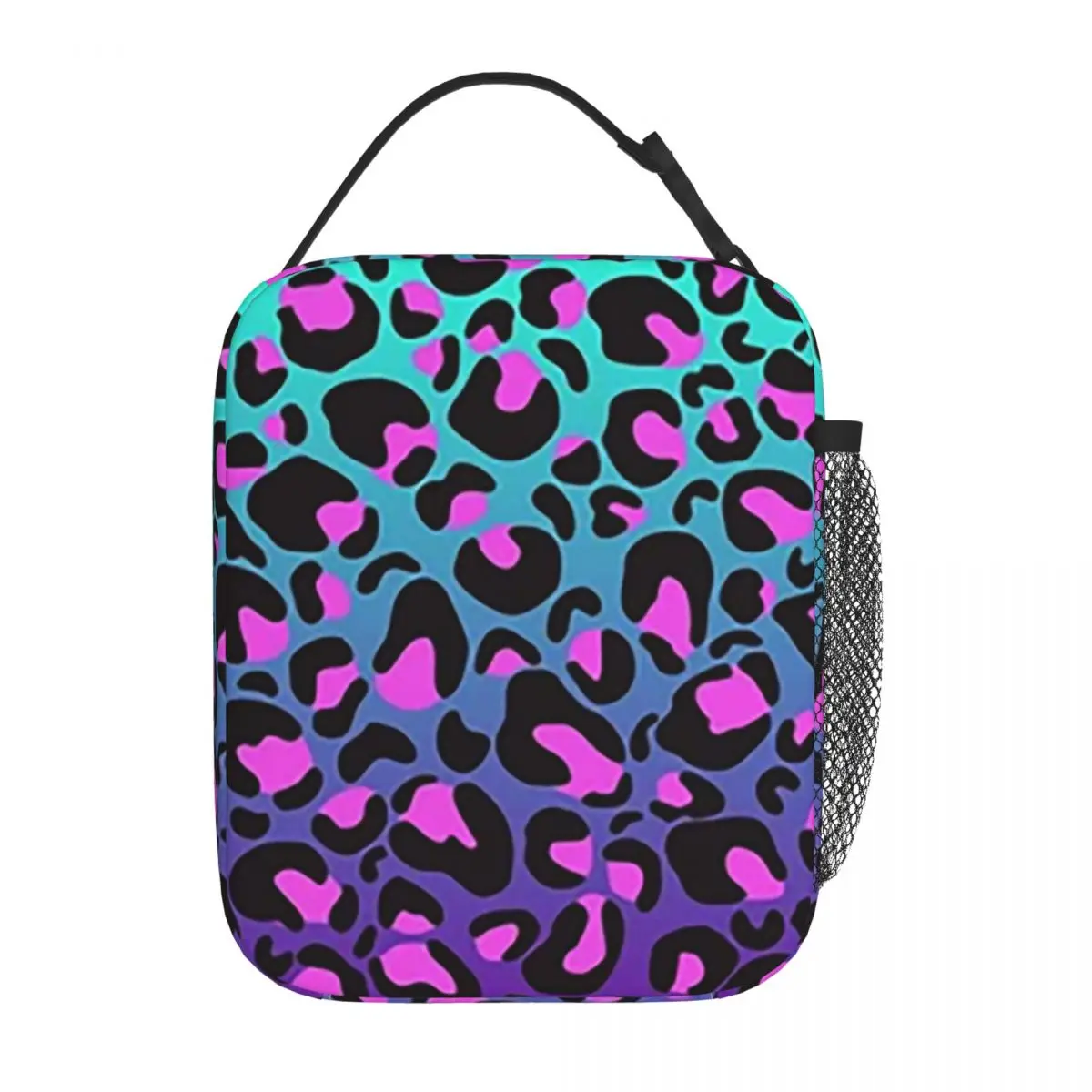 Colorful Wild Leopard Skin Animal Pattern Insulated Lunch Bag for Women Kids Portable Food Boxes Thermal Lunch Box Tote