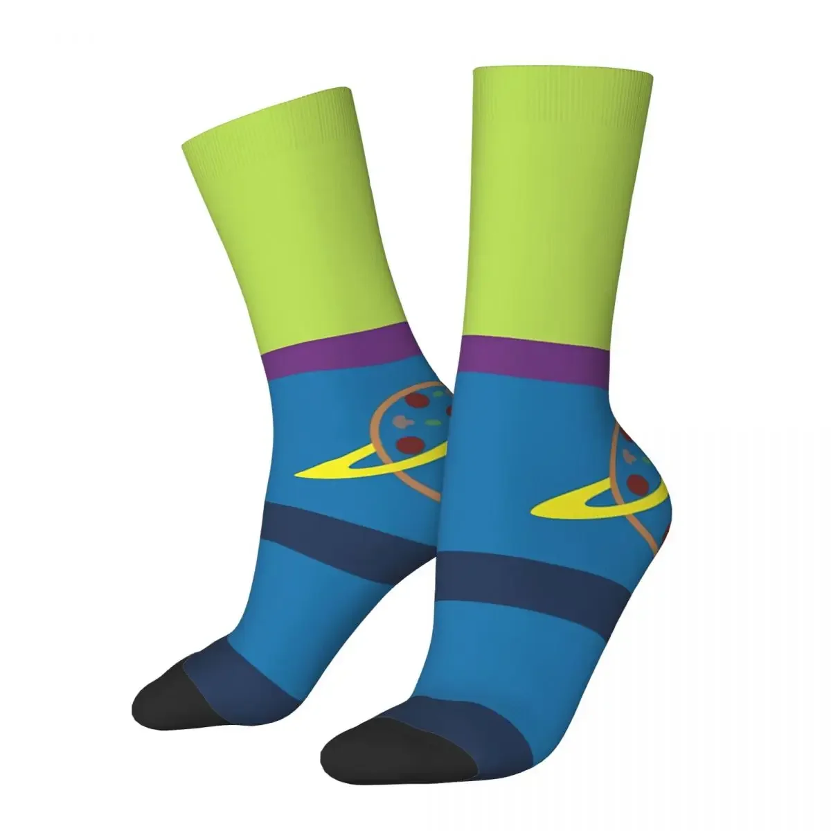 

Hip Hop Vintage P.P Crazy Men's Socks Alien Unisex Street Style Printed Novelty Happy Breathable Crew Sock Gifts