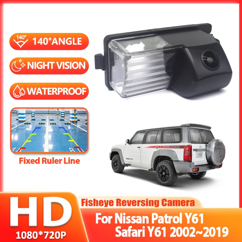 Rear View Camera For Nissan Patrol Y61 Safari Y61 2002~2016 2017 2018 2019 HD CCD Night Vision Reverse Backup Parking Camera