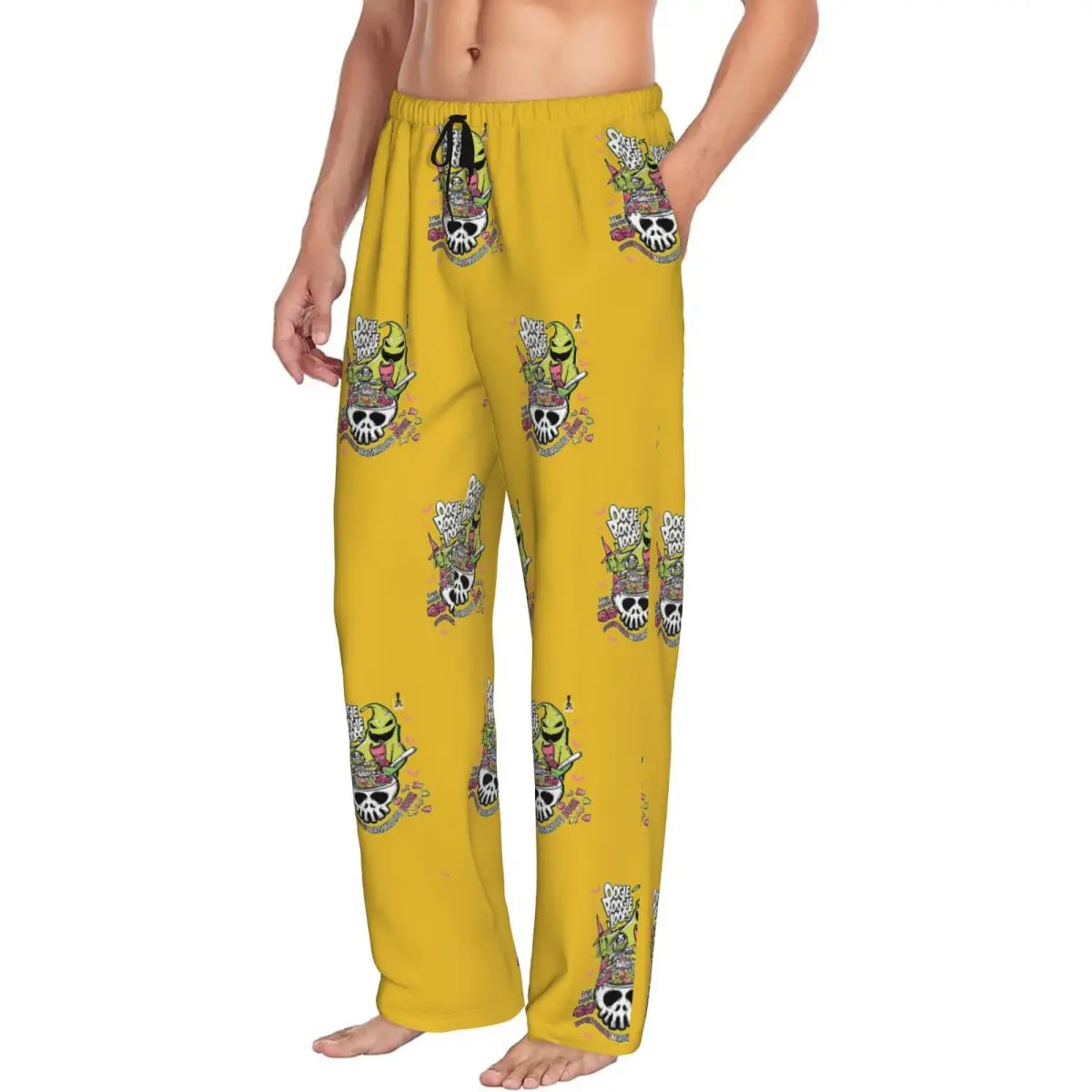 Custom Oogie Boogie Men Pajama Pants Lounge Sleep Sleepwear Bottoms with Pockets