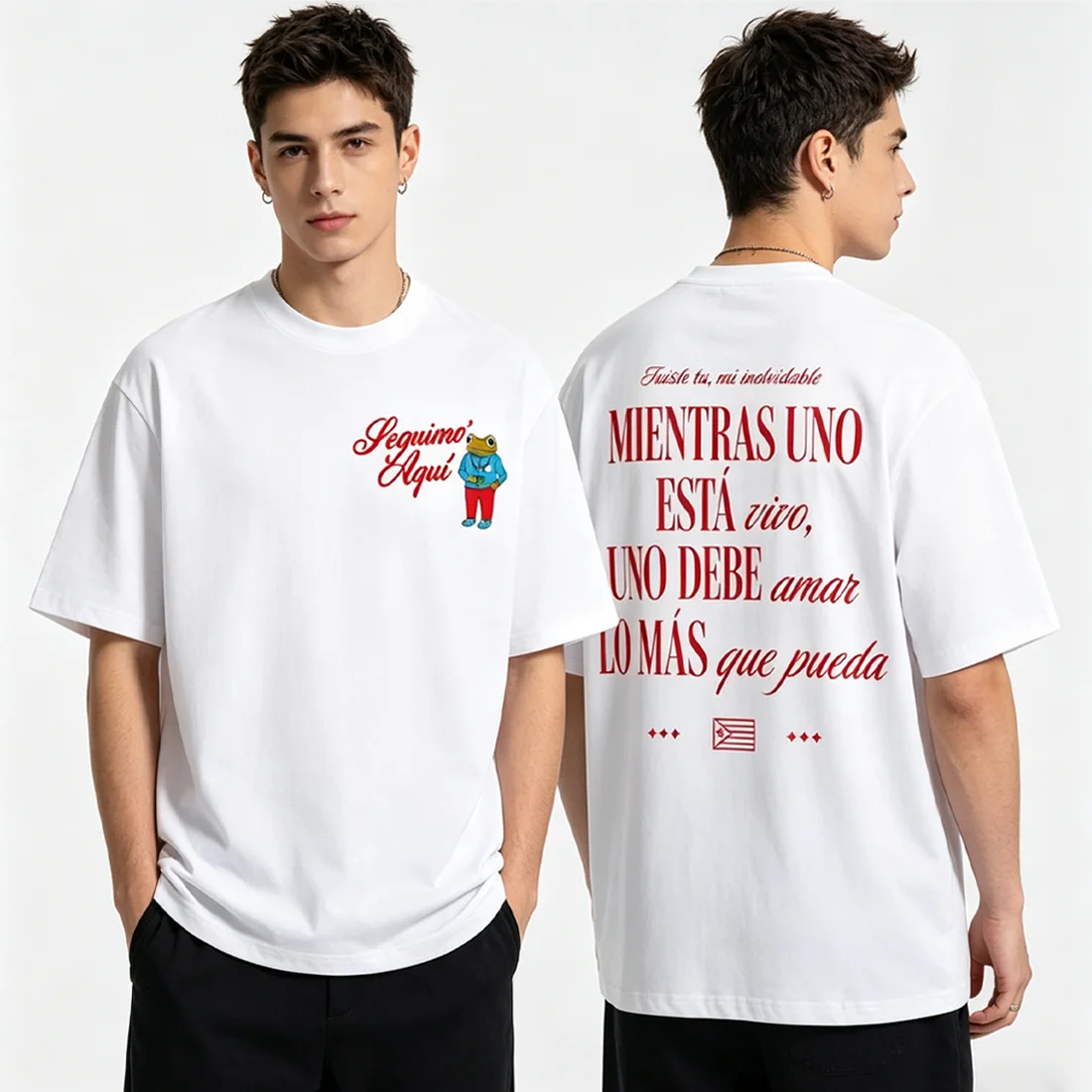 

Rapper Bad Bunny Merch print T-shirts Men women 2026 harajuku classic plus size tops short sleeve 100% Cotton Casual streetwear