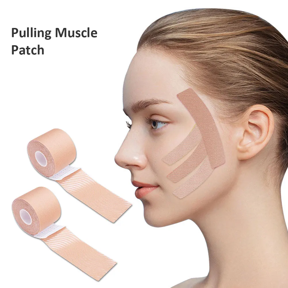 Cinta para eliminar arrugas de cara y cuello, pegatina facial suave multiusos de alta elasticidad para la frente, cuello, labios y herramienta para el cuidado de la barbilla