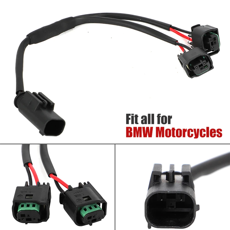 Juego de cables de conexión rápida para motocicleta, adaptador de extensión de enchufe de circuito de derivación para BMW R1200GS, R1250GS, R 1200,