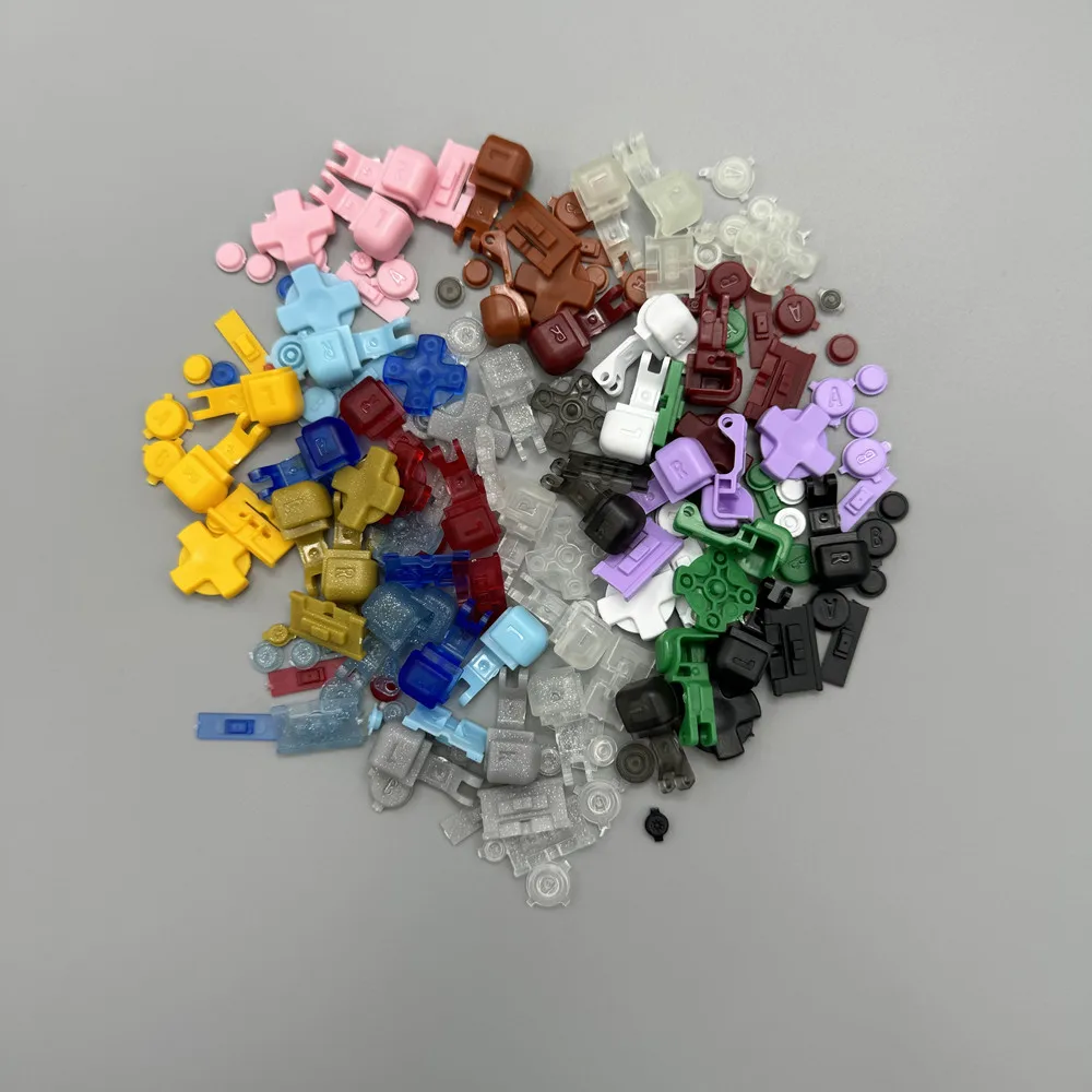 لون زر عملية AB الصليب D-الوسادة ل Gameboy مقدما SP GBASP ، مفتاح الاتجاه ، عالية الجودة