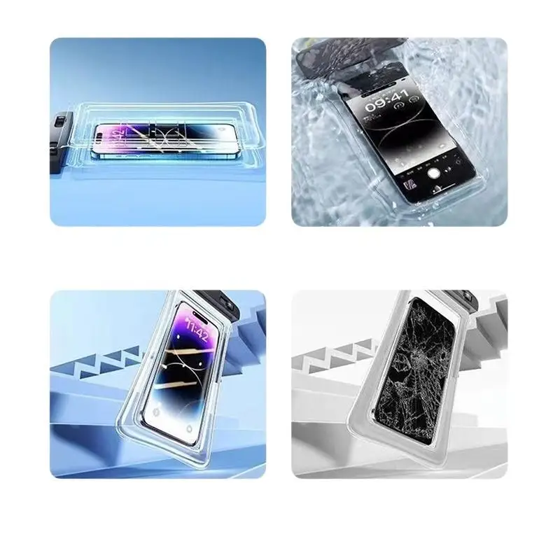 ★▲Universal SelfSealing Waterproof Phone Bag Touch Screen Pouch for Outdoor Water Sports Beach and Pool Use view 5