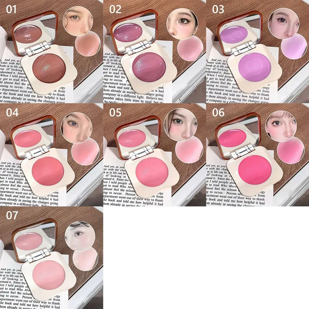 Natural Monochrome Blusher Cream Brighting Matte แต่งหน้าเนื้อละเอียดอุปกรณ์เสริมขยายสี Blusher แต่งหน้าทุกวัน