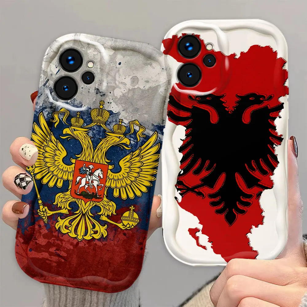 Double-Headed Eagle FlagPhone Case For OPPO REALME 2 NOTE 60 GT 3 NEO 6 T SE NARZO 50 A I 30A 20 C2 C1 UI R15 M A3 F21 PRO PRIME