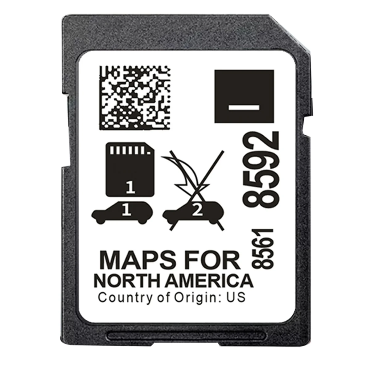 Tarjeta de navegación para Buick, Cadillac, Chevrolet, GMC, 2023, 8561, 8592 mapas