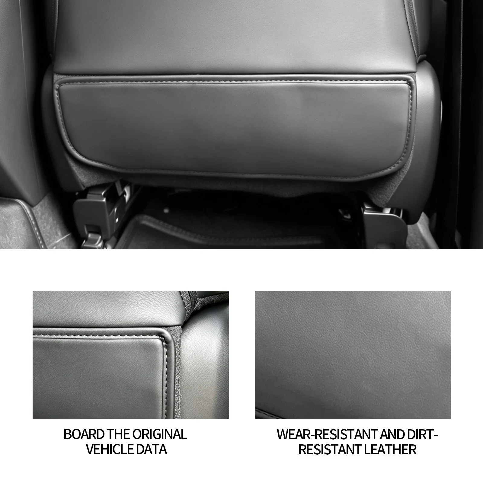 for Toyota Hilux 2026 Car Seat Back Anti-kick Pad Leather Anti-dirty Protective Cover Car Interior Upgrade Modified Accessories detail image 2