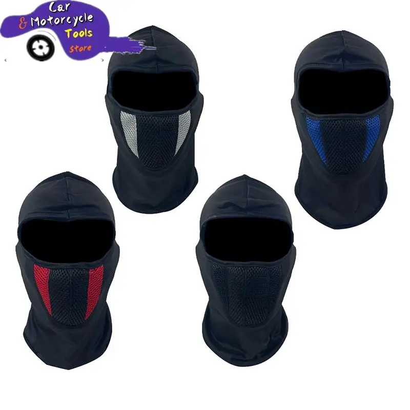 Breathable Balaclava Motorcycle Full Face Mask Motorbike Cycling Bike Mask Motocross Helmet Hood Moto Riding Neck Face Mask