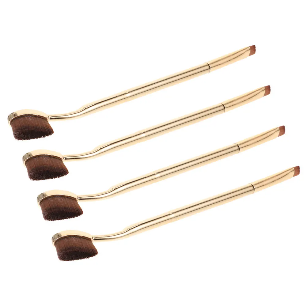 4 個コンシーラーブラシコレクションポータブルデザインコンシーラーパウダークリームアプリケーションアンダーアイメイクアップツール化粧ブラシ
