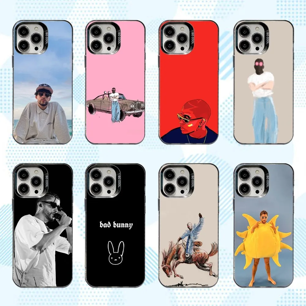 

B-Bad Bunny Nadie Sabe Phone Case For iPhone 16,15,14,13,12,11,Mini,Pro,SE,MAX White Matte Shockproof Cover