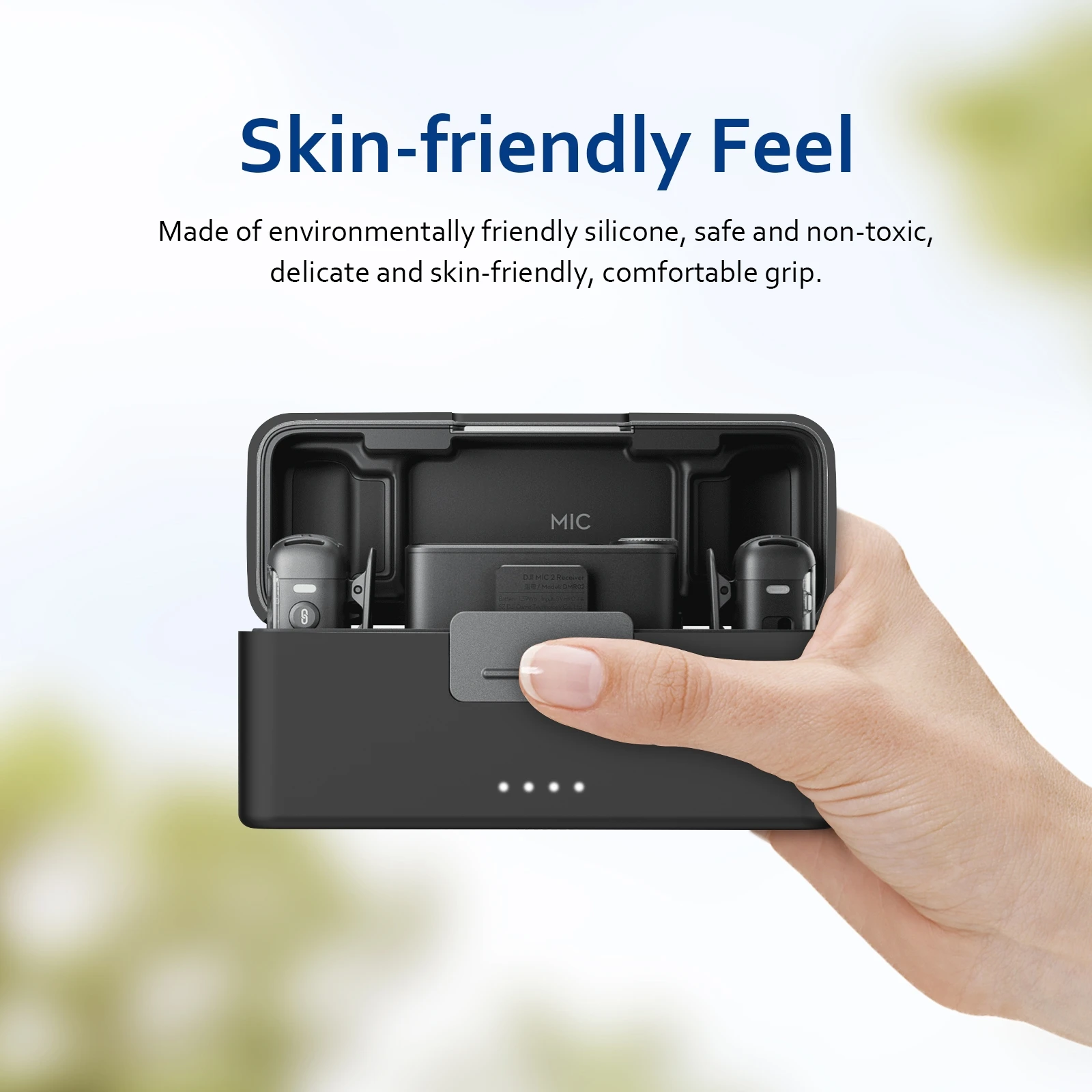 PULUZ защитный чехол для беспроводного микрофона, пылезащитный силиконовый чехол для DJI Mic 2, противоударный чехол для зарядки с защитой от падения