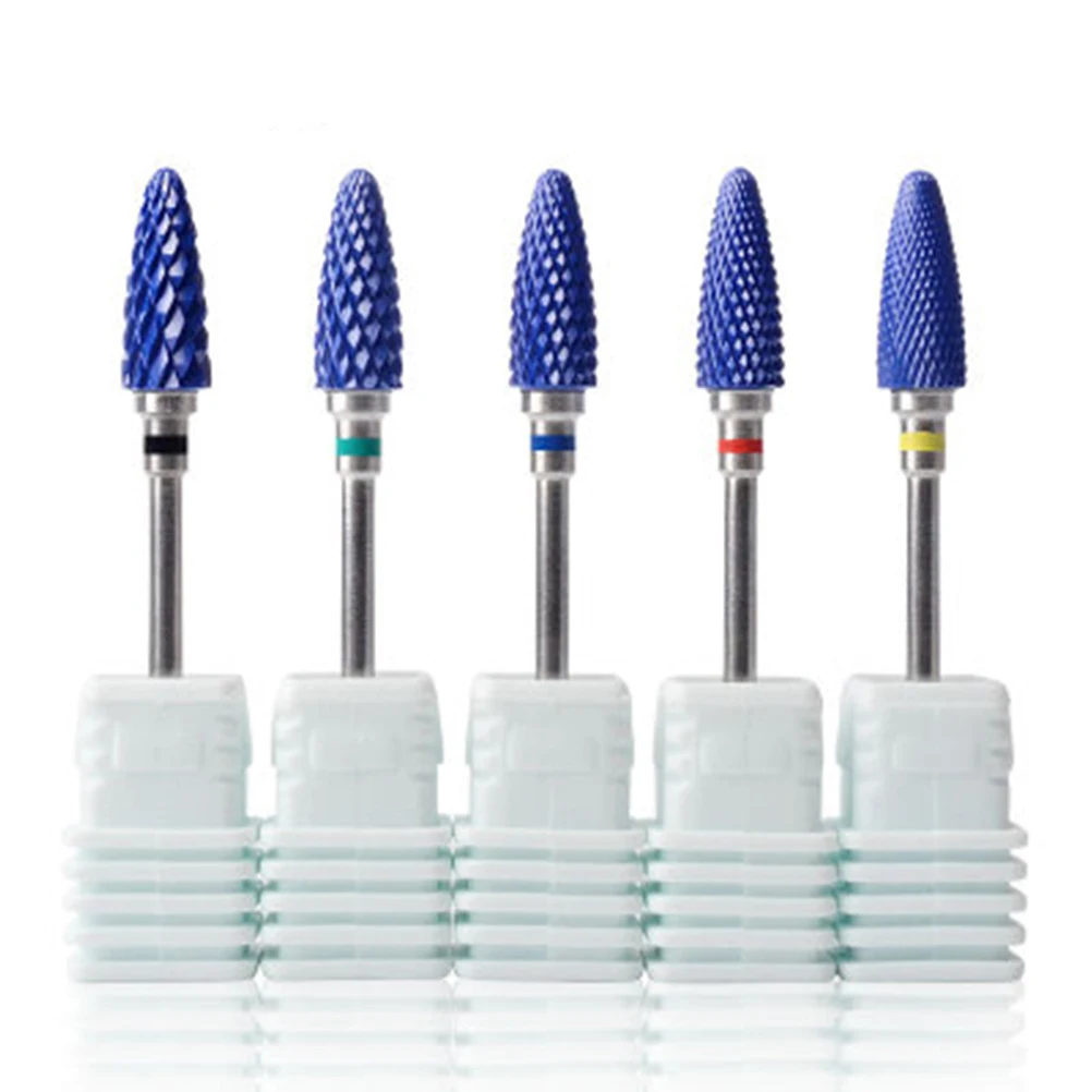 

Ceramic Nail Drill Bits Set for Gel Acrylic Nails Polish Head Removal Tool Long Lasting Non Rust Manicure Supplies