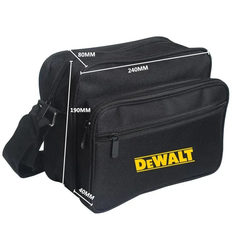 Dewalt-Sac à outils en toile épaisse, trousse de quincaillerie pour perceuse électrique, sacs à bandoulière