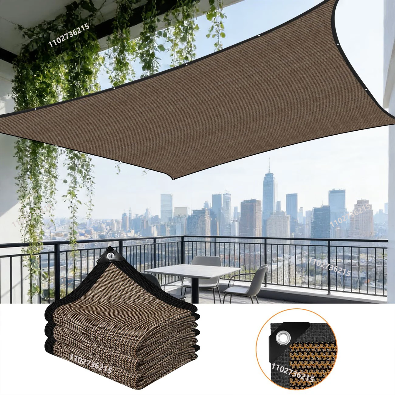 Garden Sunshade Net, Camping Pavilion, Garage balcony Sunshade Net, UV Protection, HDPE Sunscreen Net, Chicken Coop Net