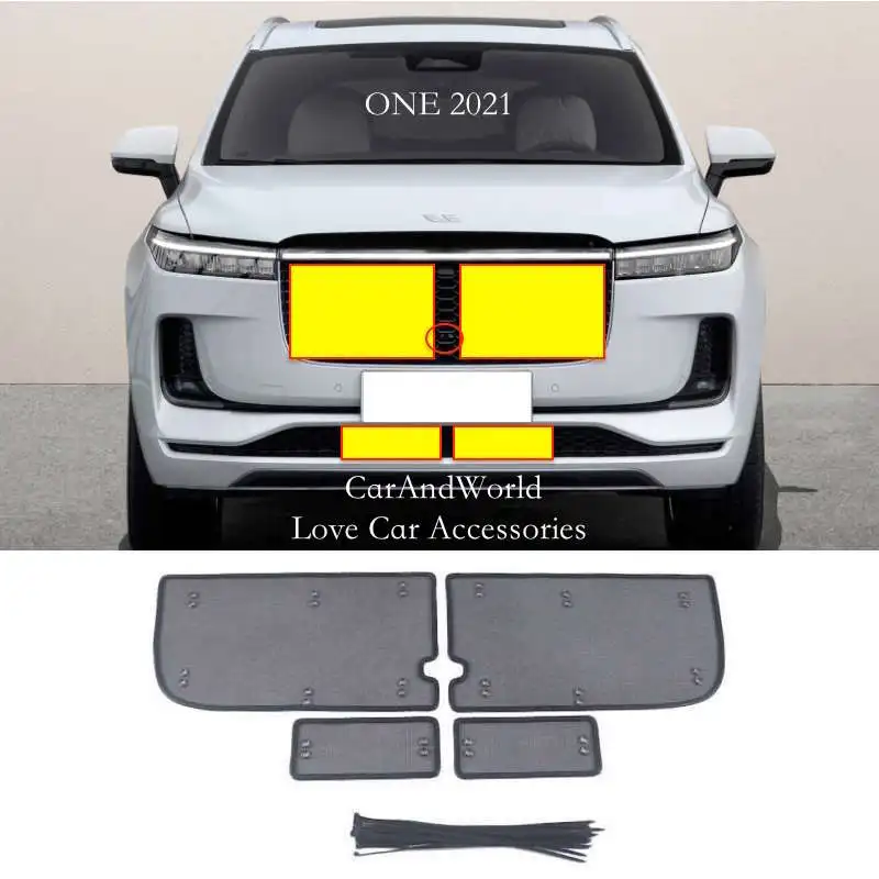 For LEADING IDEAL LiAuto L7 L8 L9 MEGA ONE Grille Insert Net Radiator Condenser Protecte Cover Anti Insect Sand Mesh Accessories