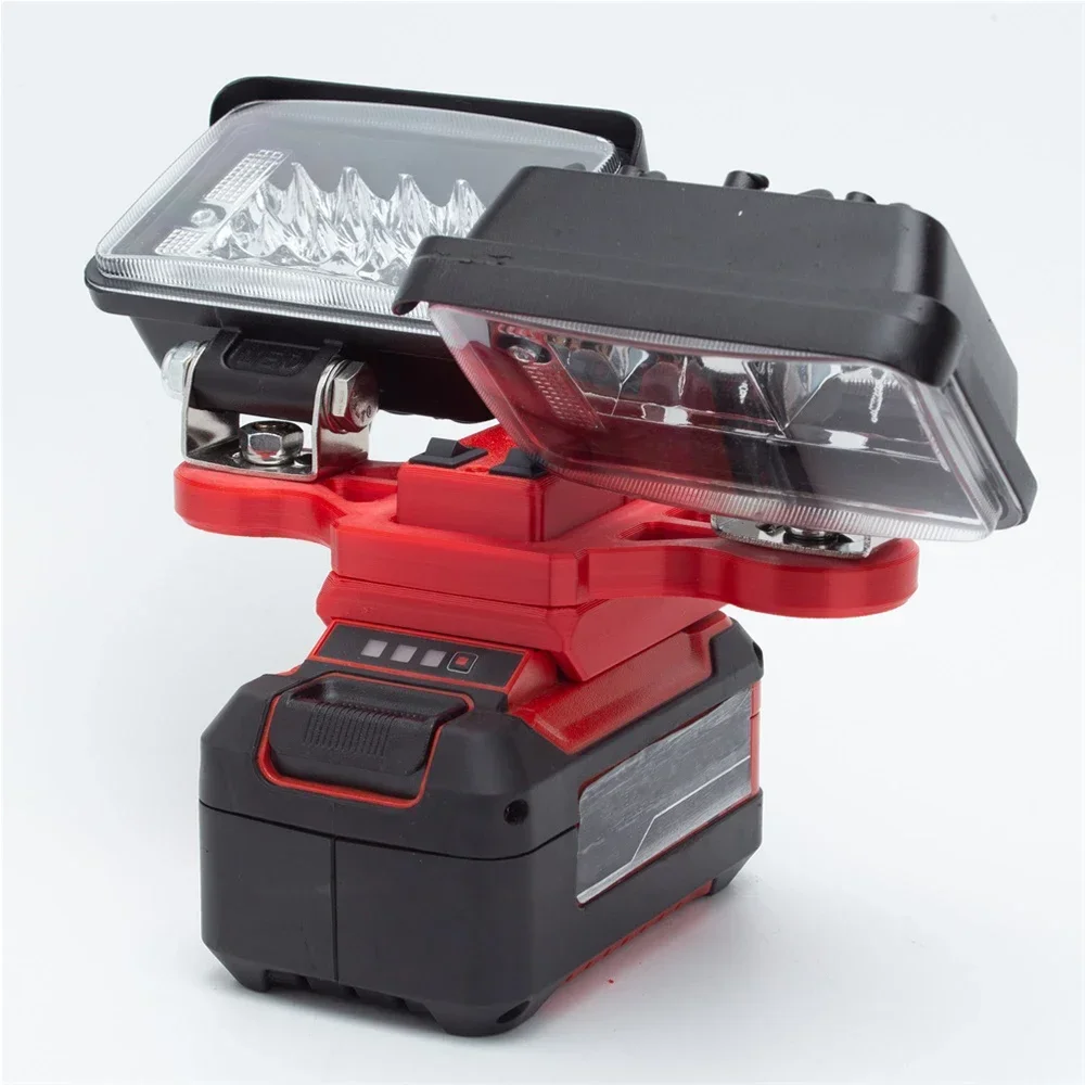 LED Work Light For Ozito for Einhell 18V Lithium Battery w/USB Fast Charging Portable Light Travel and Fishing Lamp (NO Battery)