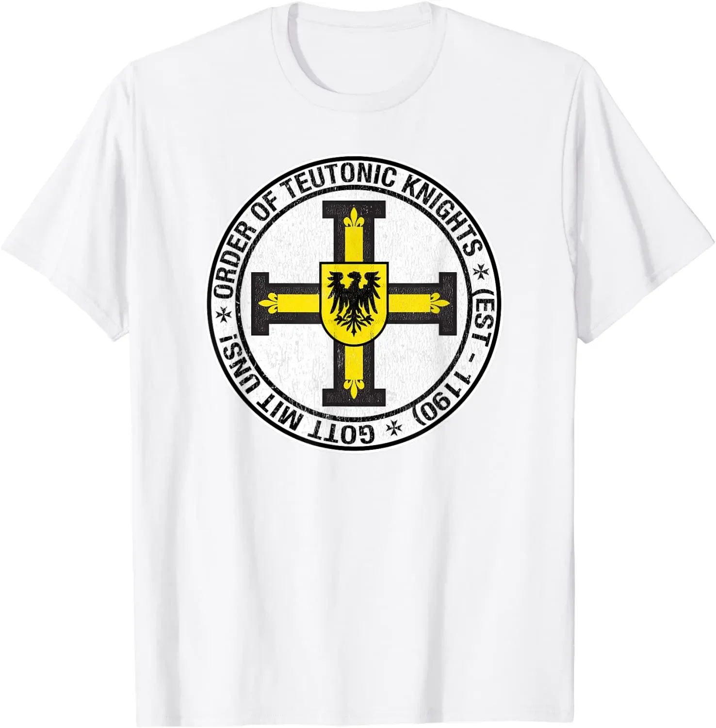 Summer Cotton Short Sleeve O-Neck Mens T Shirt New S-5XL Order of the Knights Teutonic Coat of Arms T-Shirt Crewneck